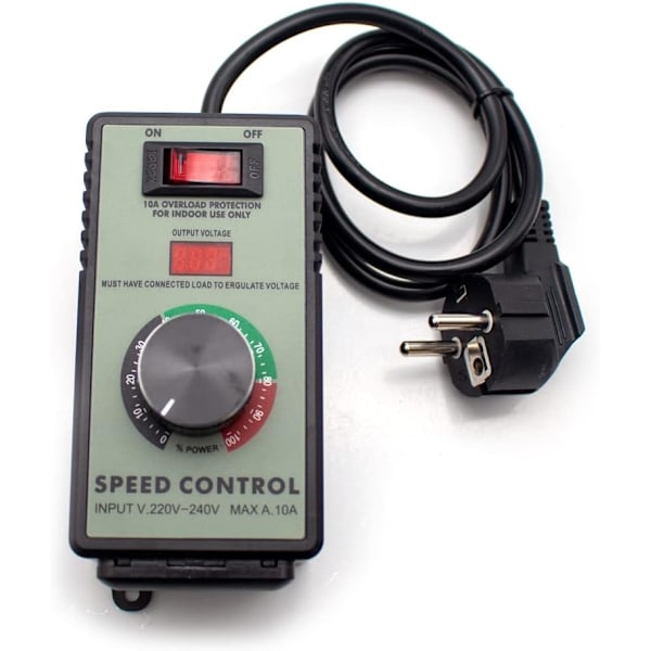 Hastighetsregulator, Elektronisk Digital Display Guvernör, Lämplig för Handborr/Polermaskin/Blåsare, Steglös Hastighetskontrollbrytare (WF-830A)