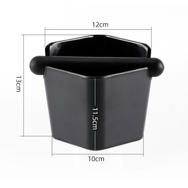 Kaffe Knock Box, Beholder for Kaffegrunn Potten i Rustfritt Stål Grind Dump Bucket Container for Hjemme Kaffe Melk Te Kaffemaskin