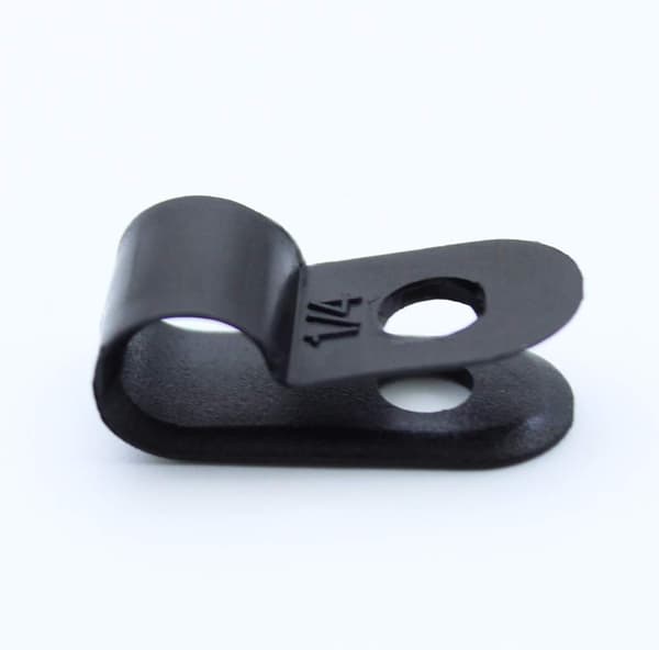 200 stk. kabelklemmer i nylon til kabelstyring, sorte