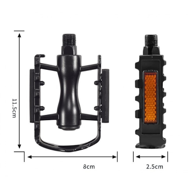 Mountainbike pedaler, Resin Pedal 9/16 tommer