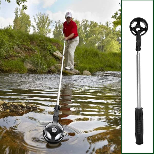 Golfbold Retriever, Rustfrit Teleskopisk Boldopsamler Til Vandsugning