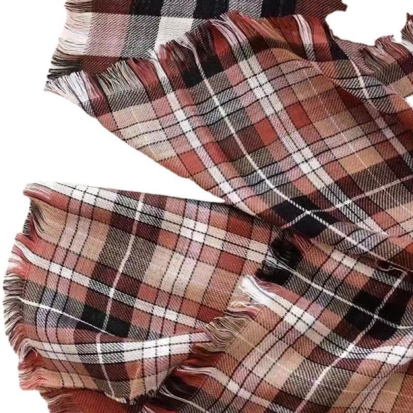 Vinterhalsdukar Damrutig Halsduk Varm Pashmina Sjal Wrap för Kvinnor Män Höst