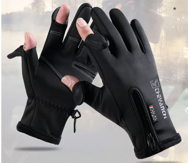 Vinter Termisk Varm Full Finger  Svart M