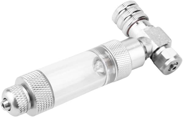 Akvarium CO2-kontrollventil i rustfritt stål Akvariesystem CO2-regulator Aq