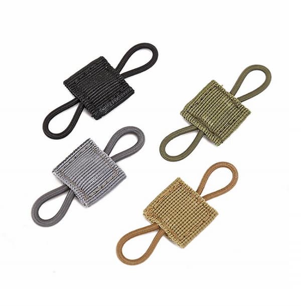 Taktisk Utrustningshållare Clip Webbing Retainer Elastisk Bindningsband Spänne kompatibel Västar Ryggsäckar Väskor (16st)