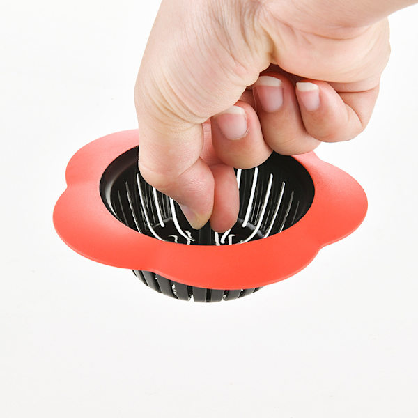 4-pack silikon diskhossil, köksavloppssil, plast söt lätt rengöring hår catcher dump sil - flerfärgad