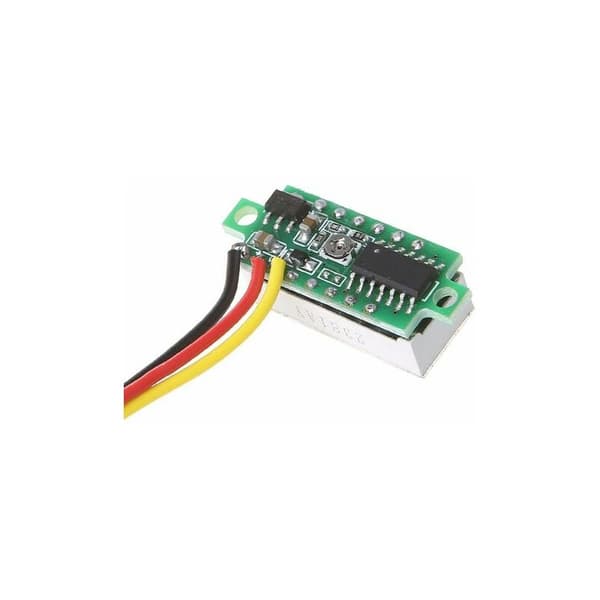 4 stk Mini Voltmeter, 0,28 tommers Digital DC Voltmeter, 3-tråds Spenningstester