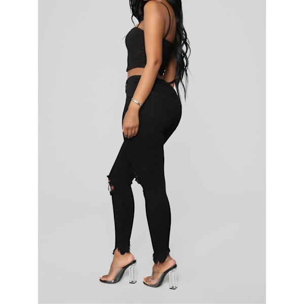 Kvinde Skinny Ankle Jeans  sort