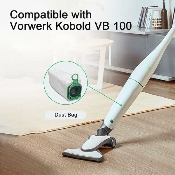 10 Støvpose Erstatningsstøvsugerposer til Kobold VB100 Støvsuger