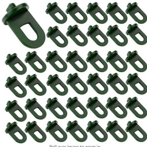 Set med 50 växthusupphängare, växthusklämmor, växthuskrok, växthusklämmor, växthustillbehör, för växthus