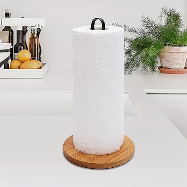Puinen paperitelineen pidike, musta paperitelineen pidike pöytälevy, sarja