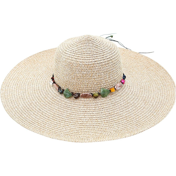 Dammvikbar solhatt (beige)