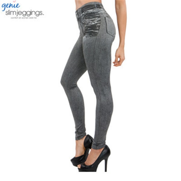 Signatur guldetikett för kvinnor, helt formgivande skinny-jeans XL
