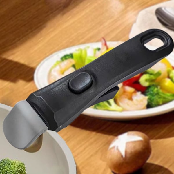 Ersättningshandtag för stekpanna, avtagbart handtag, stekpanna handtag, ergonomiskt ersättningshandtag för köksredskap, avtagbara handtag för kastrull