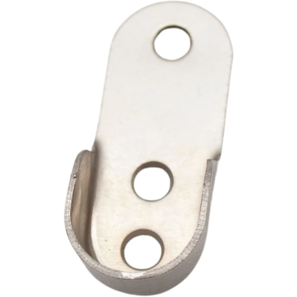 10 stk Garderobestangstøtte Oval Garderobe Skap Krom Stål Støtte for C