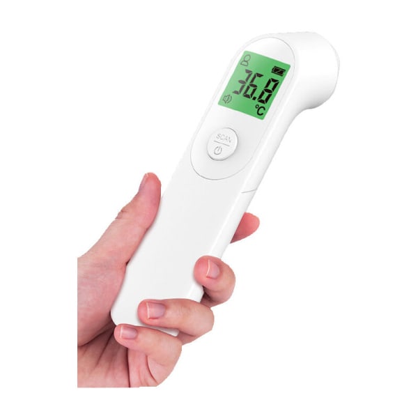 Infrarød pandetermometer, berøringsfri medicinsk termometer, digitalt termometer med LED-display, feberalarm og hukommelsesfunktion til barn, baby, voksen