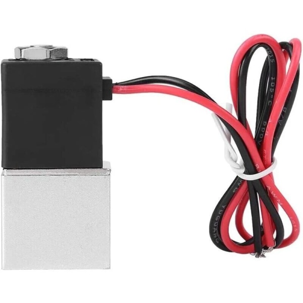 Solenoidiventtiili, 12V DC 1/4\" 2-tie normaalisti suljettu 1,2 MPa pneumaattinen alumiini