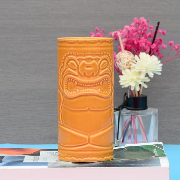 4x Keramikmuggar - Tiki multifärg