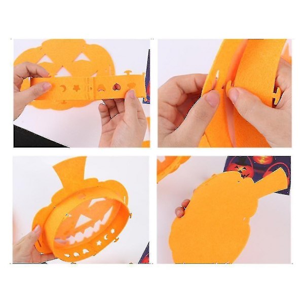 Tee-se-itse Halloween-kurpitsalamppu, ripustettava koristelamppu, Halloween-juhlalahja, valaisin