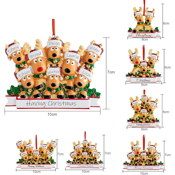 Personlige julepynt for familien - Unike julegaver