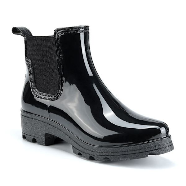 Korte regn støvler til kvinder, vandtætte slip-on ankelstøvler, størrelse 39