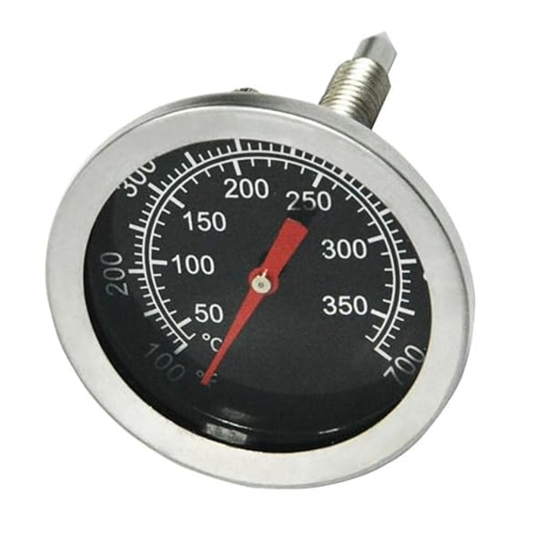 Grilltermometer til kulgrill, 50 mm rustfrit stål pizzatermometer, reservedele til grill