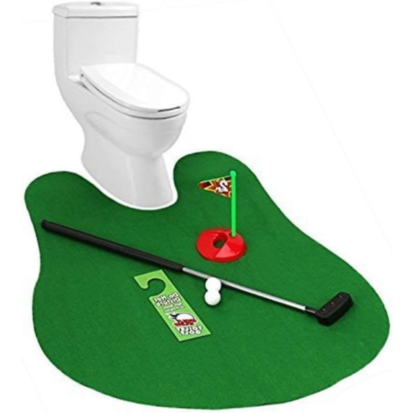 Golf spil, badeværelse mini toilet golf sæt