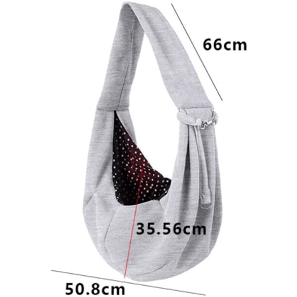 Koiran ja kissan kantolaukku - Hands Free Reversible Papoose Carrier Lemmikeille - Säädettävä - Pehmeä ja kassimalli - Sopii pennuille, pienille koirille ja kissoille matkustamiseen