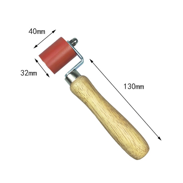 Silikon Håndtrykkrulle, Høytemperaturbestandig Sveiseverktøy for Sveising av PVC-Presenninger, 40mm, Rød