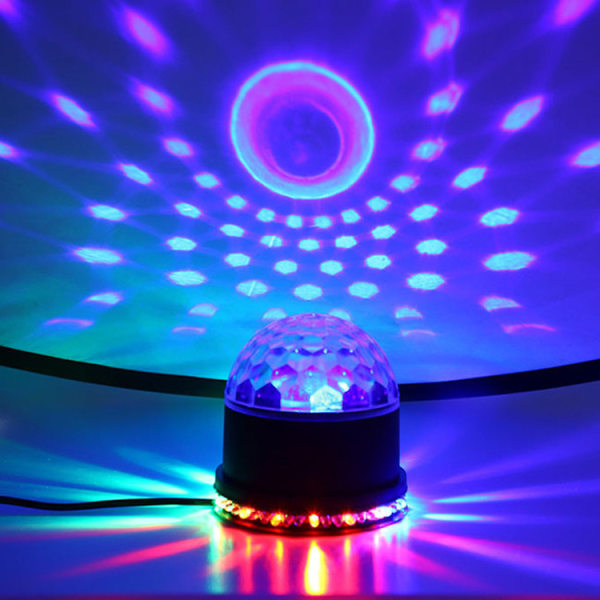 LED discokula 8W disco ljus festbelysningseffekt scenljus