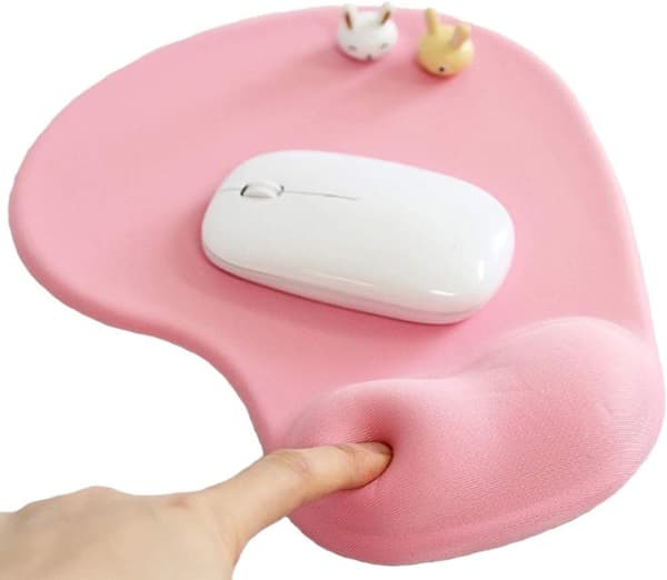 Kontormusemåtte med gel-håndledsstøtte - Ergonomisk gaming-musemåtte