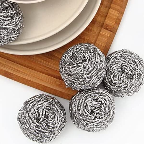 Versailles rostfri skrapsvamp, skursvamp - 10-pack