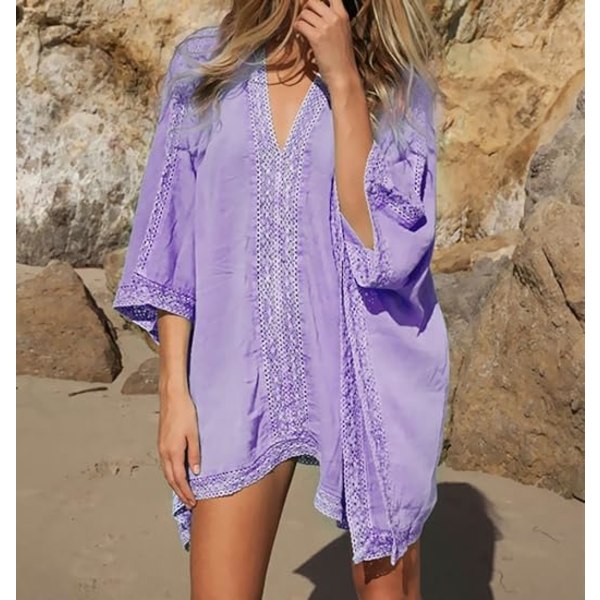 Kvinnors strandbadkläder baddräkt baddräkt överdimensionerad cover up