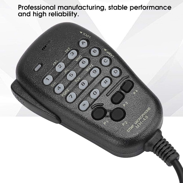 Håndholdt Mikrofon, MH-48 DTMF 6PIN Håndholdt Mikrofon Håndmikrofonudstyr Kompatibel med Yaesu Radiostation