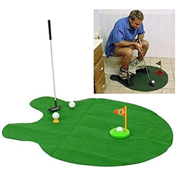 Golfspel, badrum mini toalett golfset