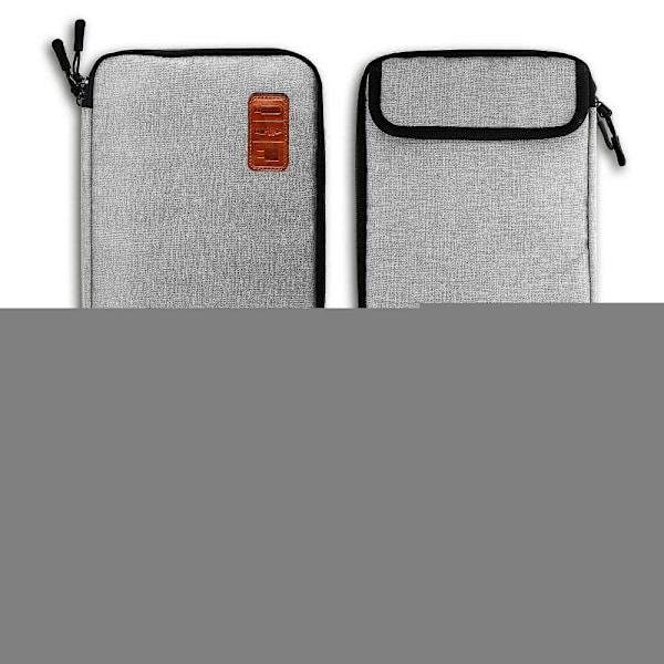 Kabelorganiseringsväska, Rese-elektronik Tillbehörsväska Organiserare för Flash Disk, USB-enhet, Powerbank, Minneskort, Hörlurar, Dubbla Lager, Grå
