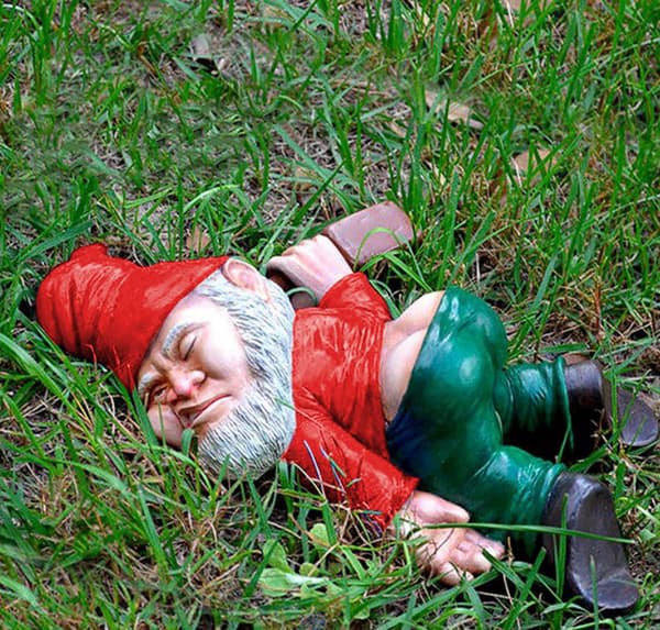 2 stk. Full Drunkard Dverg Hagedekorasjon Dekorasjon Bortføring Statue Full Drunkard