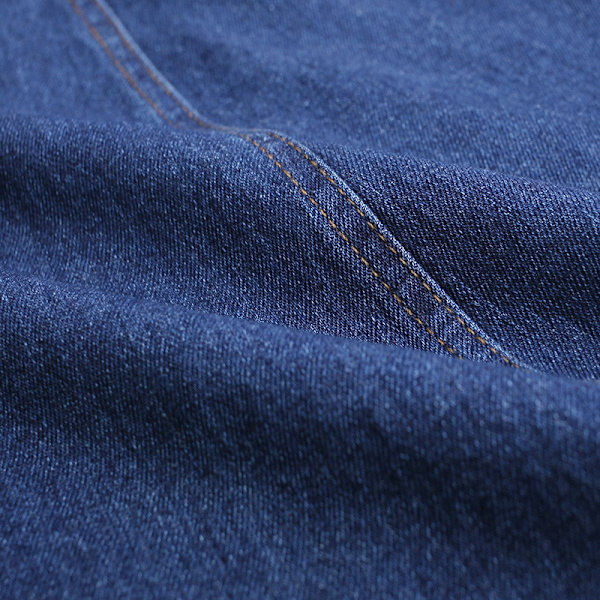 Kvinde Højtaljet Plisseret Lang Denim Nederdel, STØRRELSE XL