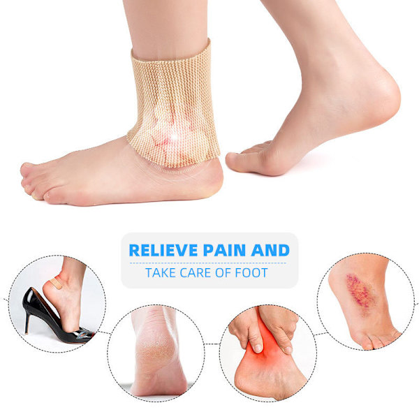Cross Ankle Gel Sleeves Polstrede Skatestrømper Skateboard Tilbehør Ankelpude