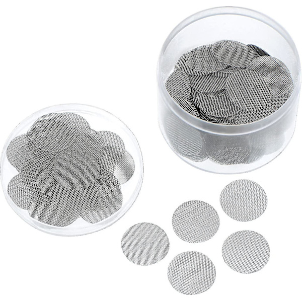 Pakke med 150 pibefiltre i rustfrit stål rygefiltre 15mm pibefilter F