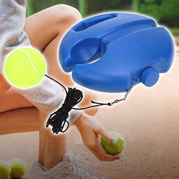 Blå bärbar självstudieövningsverktyg för tennisbollsträning