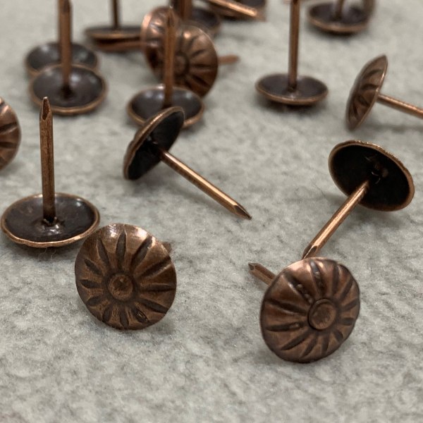 Bronsepolstringspiker, 500 stykker dekorative negler, vintage dekorative Pu