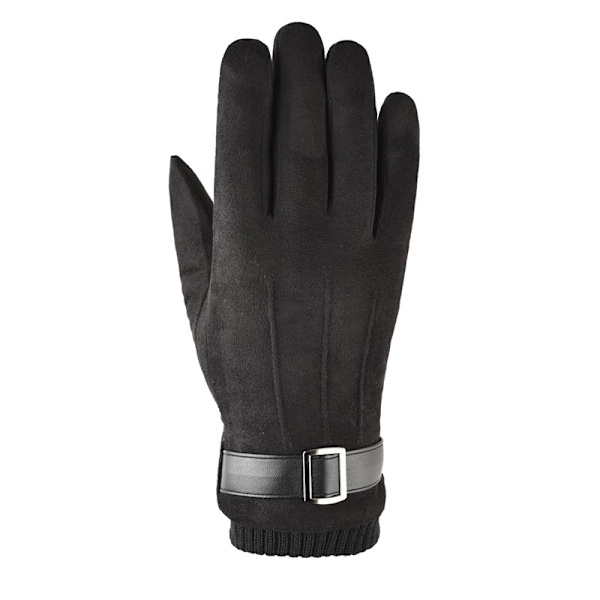2 stk. Vintervarme Touch Screen Handsker kompatible Mænd Kvinder Termisk Ruskind Fleece Foret Anti-Slip Vintervanter kompatible Udendørs Sport Kørsel Cykling