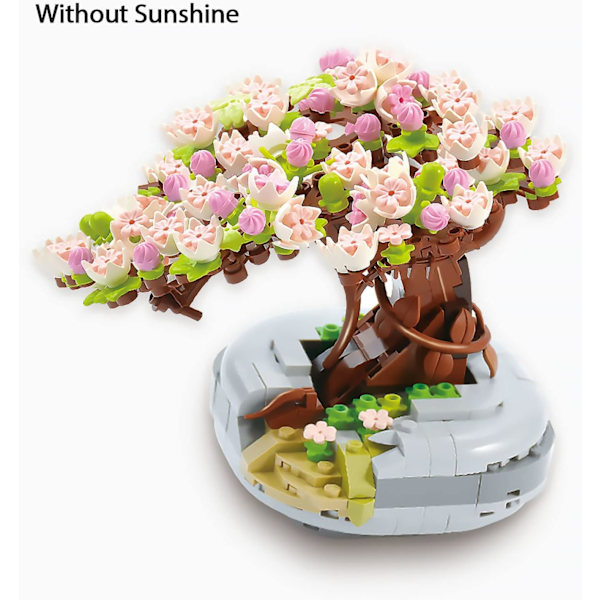 PinkBee Bonsai Træ Mini Sakura Byggesæt Sakura Træhus Leg
