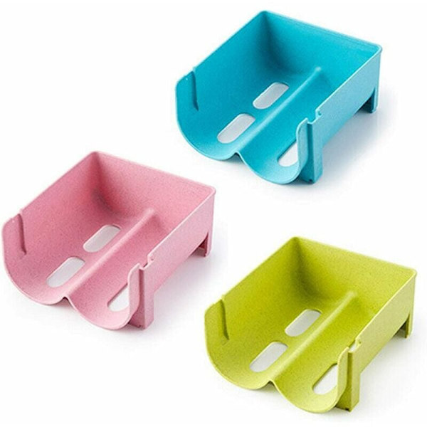 Ølholder til køleskab, flaskeholder, køleskab, stabelbar vinholder, køleskab, opbevaringshylde, stablede dåser, køleskabsdrikkedispenser, 3 stk.