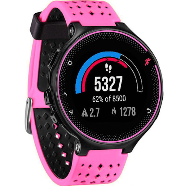 Armband för Garmin compatibleerunner 215mm, Silikon Ersättningsarmband för Garmin compatibleerunner 235/220/230/620/630/735XT/ Approach S20