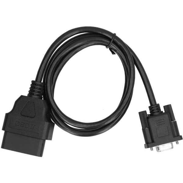 16Pin OBD2 til RS232 DB9 Bildiagnostisk Interface Adapter Forlængerkabel Co
