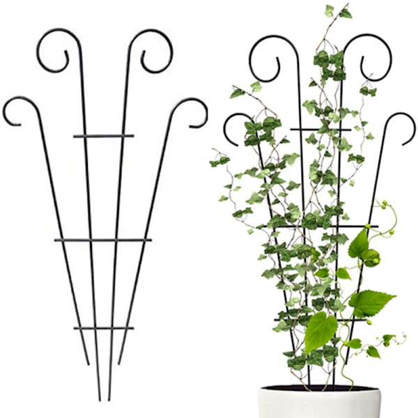 2-pack växtstöd för klätterväxter - Trädgårdsstöd för inomhus- och utomhusbruk - för klätterväxter, blommor och grönsaker