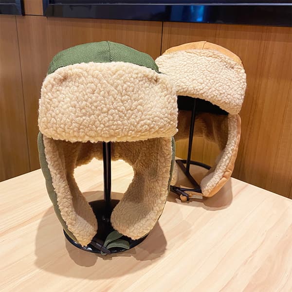 Vinterhat Vinterhatte med øreklapper Trapper Hat  Beanie Fleeceforet varm