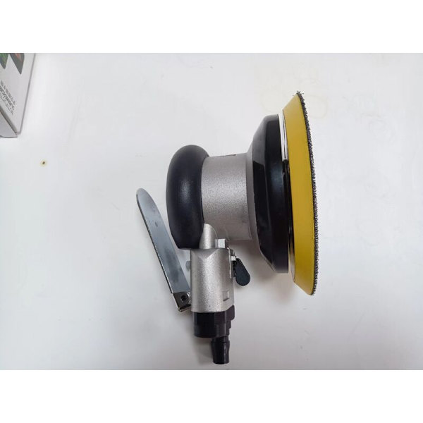 1 stk. Professionel pneumatisk tilfældig orbital slibemaskine, højtydende dobbeltvirkende luft mini polermaskine, 9500RPM (125mm)
